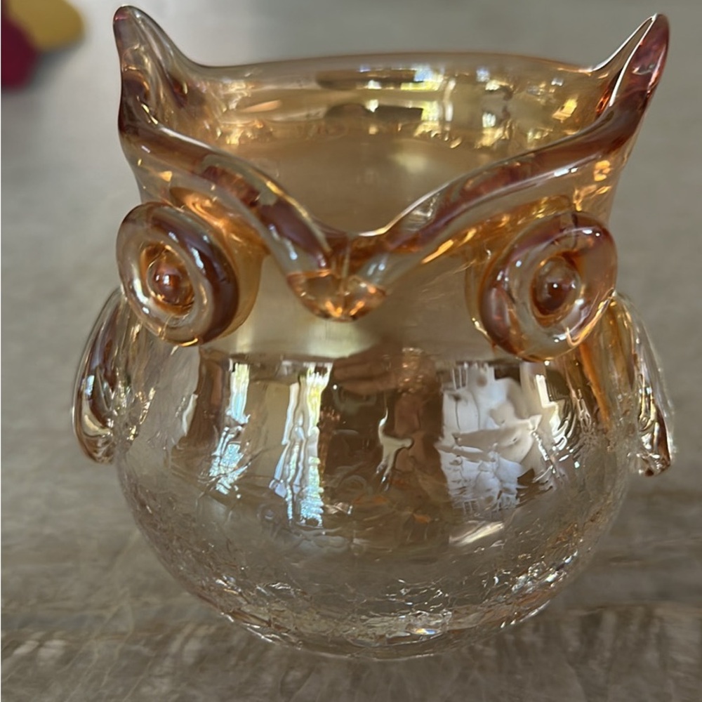 Glass Owl Figurine